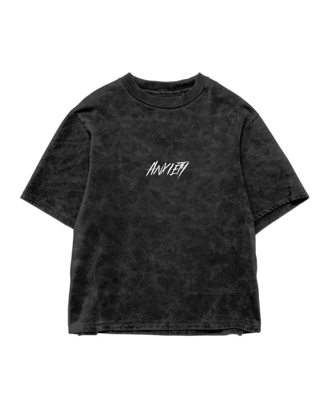 ANXIETY Black Acid Wash
