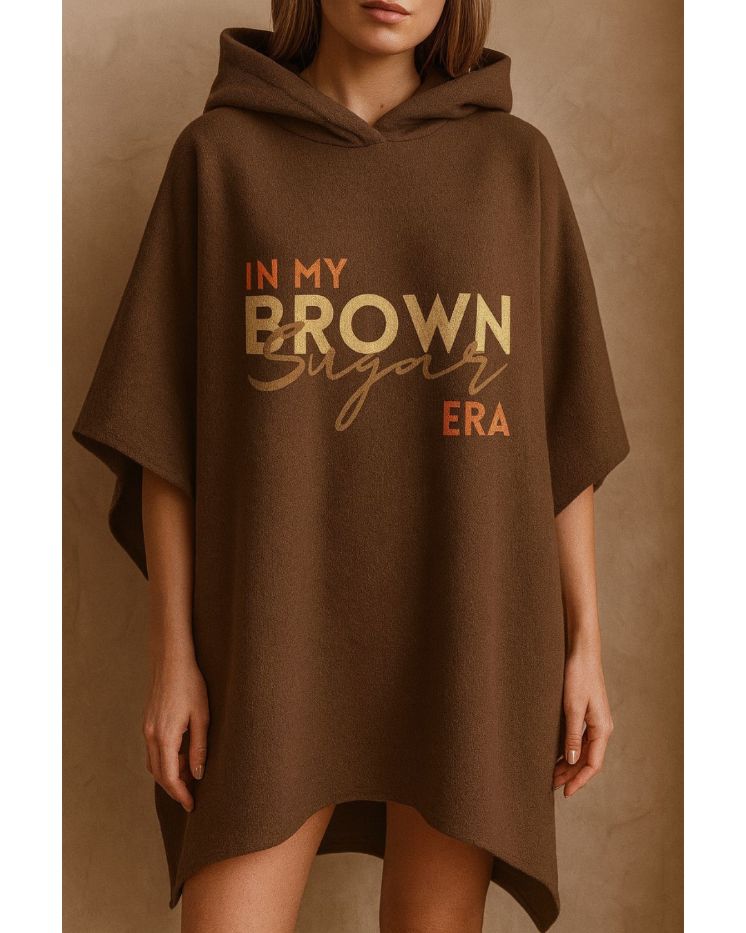 Brown Sugar Era Hoodie Poncho