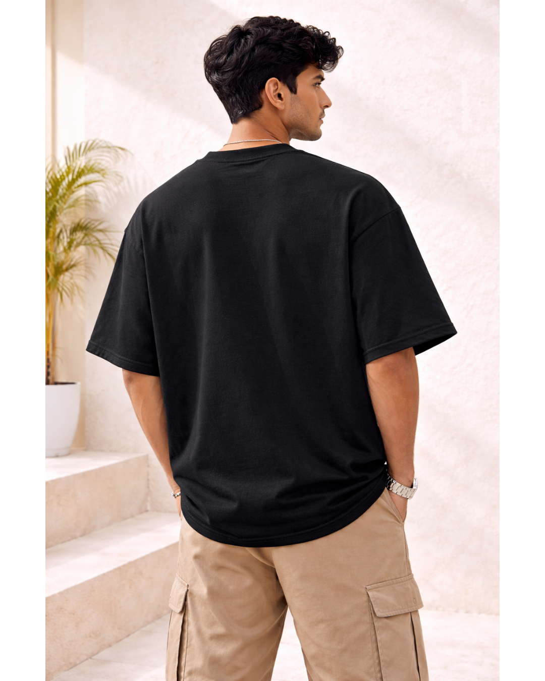 Heavyweight OS Black Tee