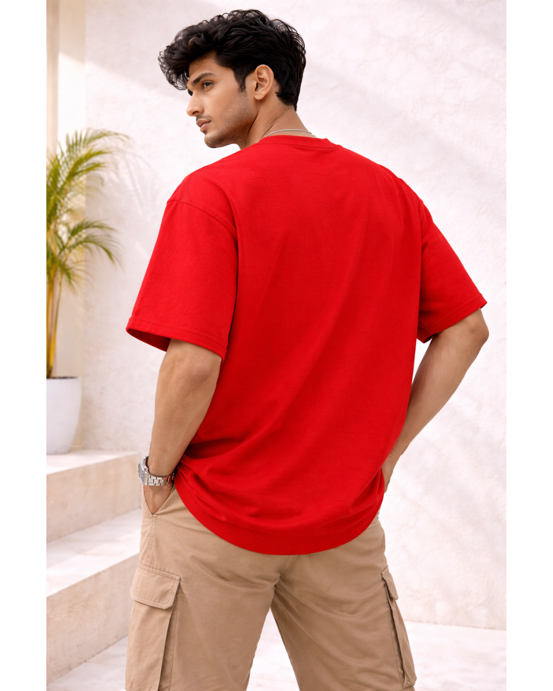 Heavyweight OS Red Tee