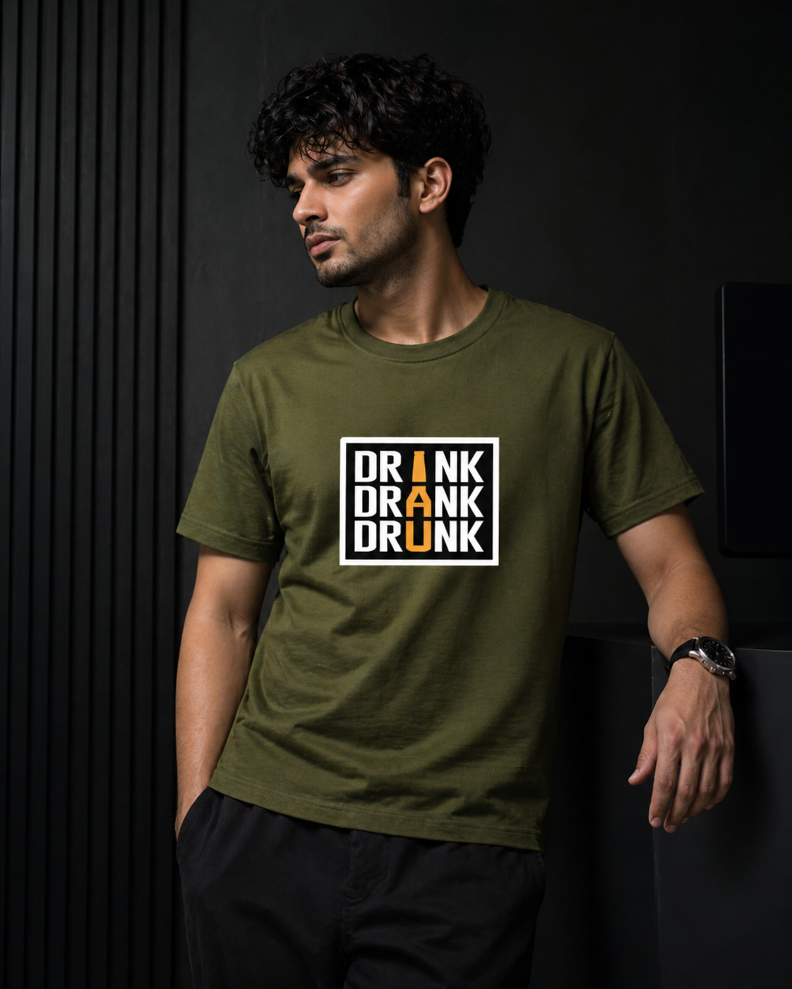 Drink. Drank. Drunk. - Signature True Bio Round Neck